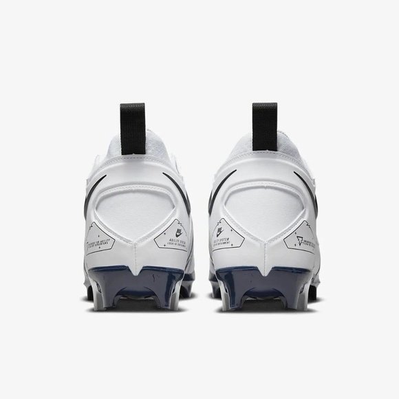 Men's Nike Alpha Menace Pro 3 Football Cleats White Navy CT6649-108 NEW - Picture 6 of 15